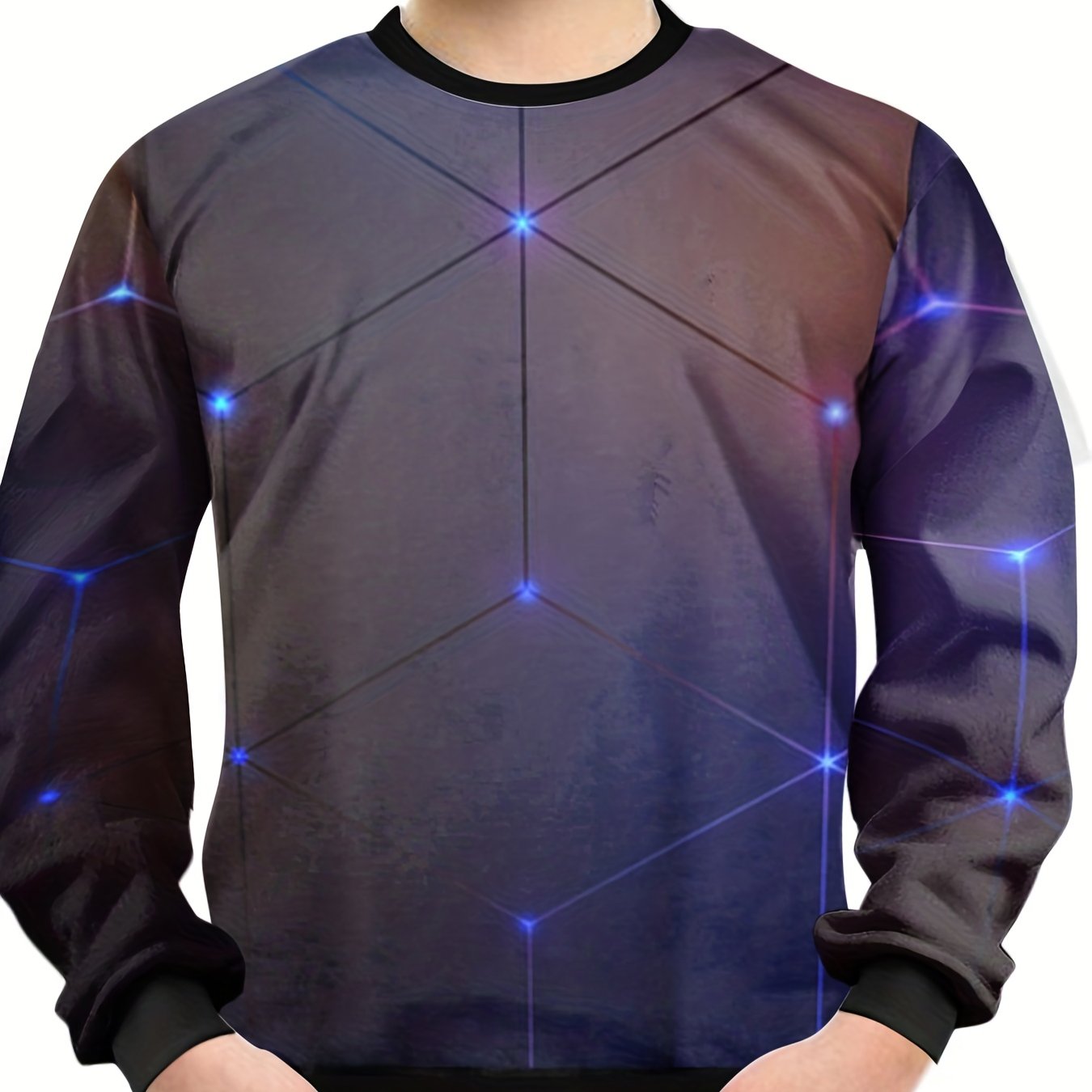 Teens Luminous Spots Sweatshirt 3D Print Pullover