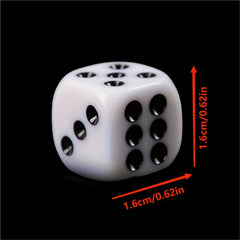 10pcs 16mm Acrylic Six Sided Round Corner Dice Board Game