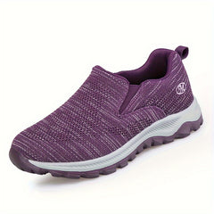 Women's Lightweight Slip On Walking Shoes Breathable Mesh Casual Sneakers