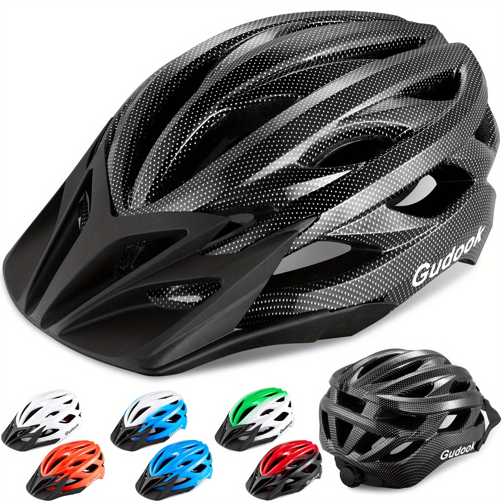Adult Lightweight Bike Helmet Men Women Comfort With Pads&Visor