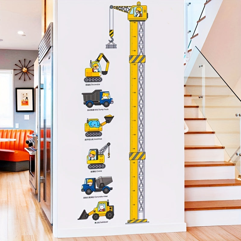 Construction Vehicles Wall Decal for Kids Room Decor
