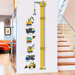 Construction Vehicles Wall Decal for Kids Room Decor