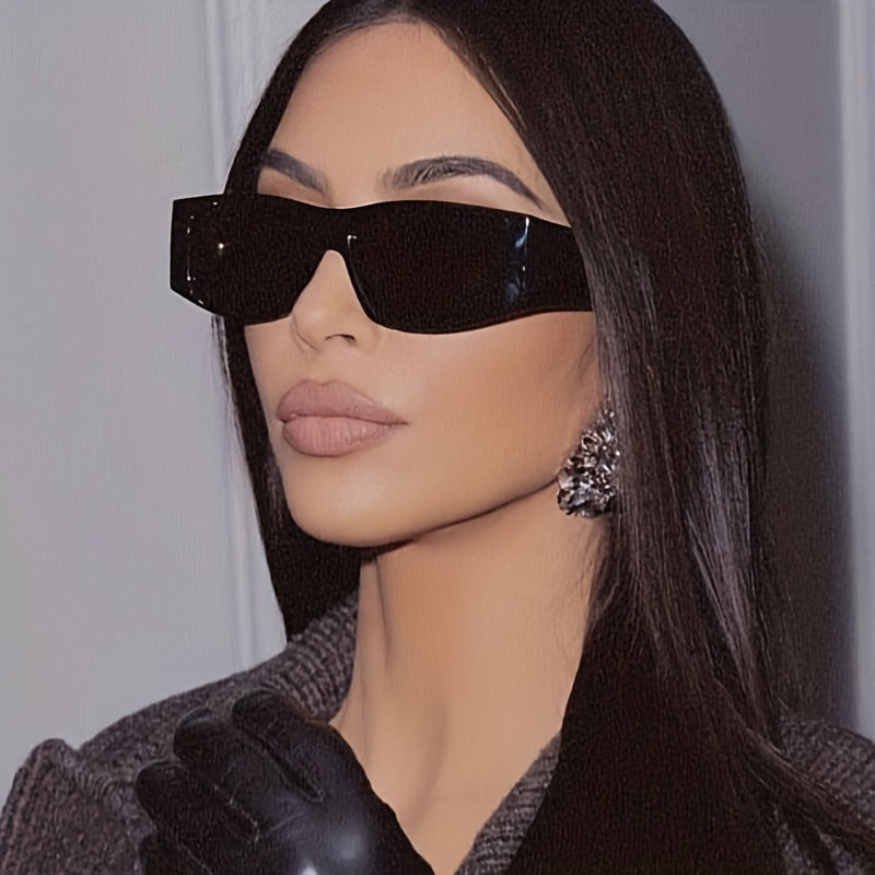 Y2K Punk Rectangle Sports Sunglasses UV400 Goggles Sunshade