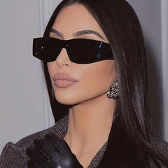 Y2K Punk Rectangle Sports Sunglasses UV400 Goggles Sunshade