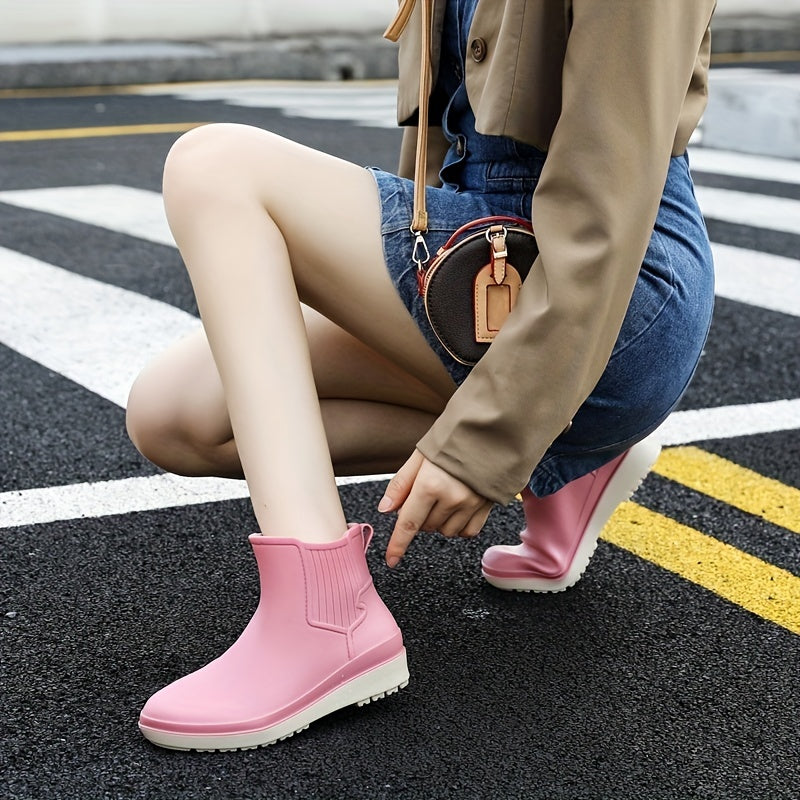 Waterproof Lightweight Ankle Rain Boots