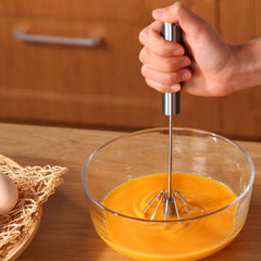 Stainless Steel Handheld Egg Beater Manual Kitchen Tool