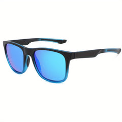 Men's Polarized Sport Sunglasses Double Square Frame + Case