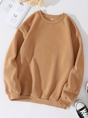 Casual Loose Long Sleeve Sweatshirt Women's Pullover