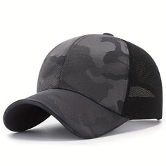 Men's Camo Baseball Cap Mesh Adjustable Casual Spring Summer Cap