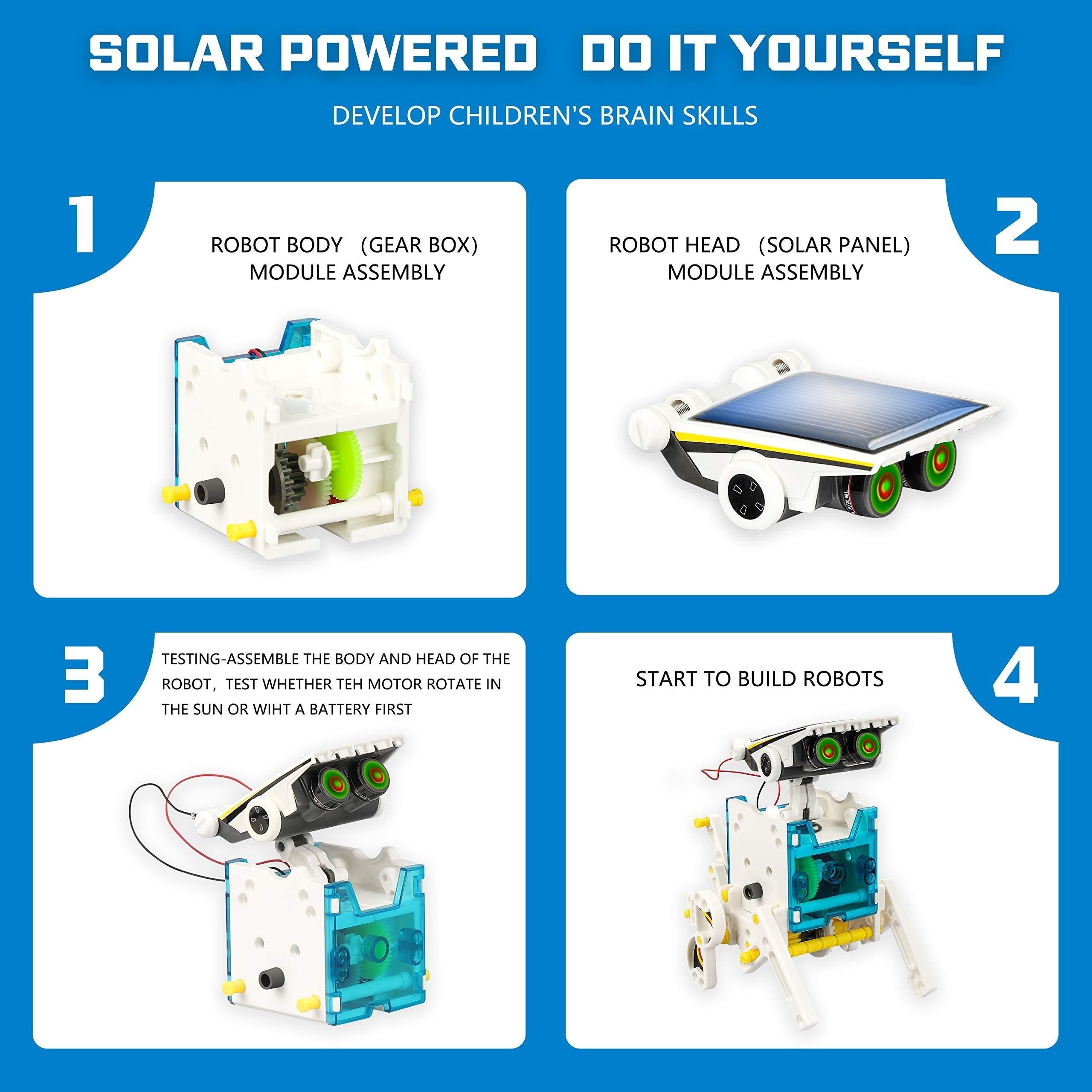 Educational Solar Robot Toy DIY Science Kit for Adults