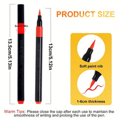 12 Acrylic Markers Non Bleeding Waterproof Doodle Pens for Canvas Wood Glass Fab