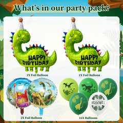 Dinosaur Birthday Party Decoration Set