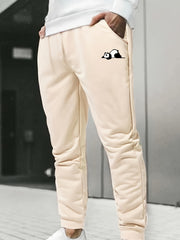 Panda Print Men s Drawstring Sweatpants Loose Casual Comfy Jogger Pants