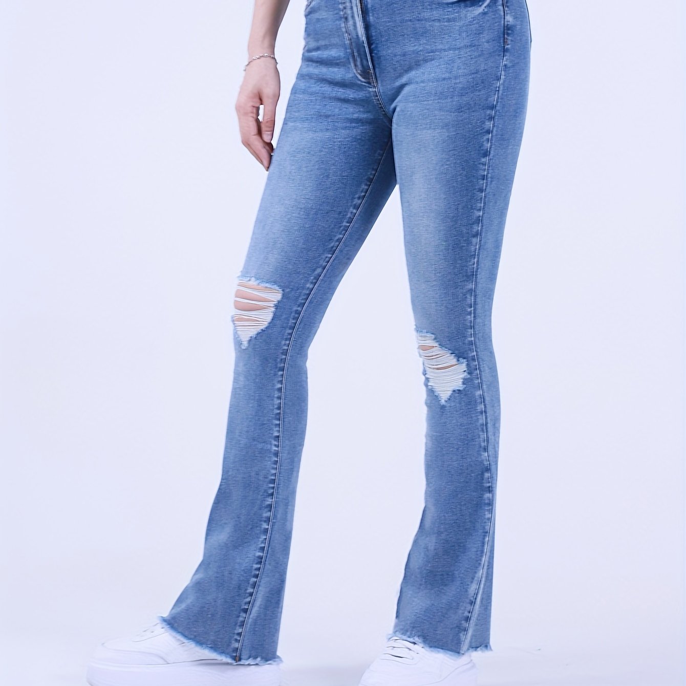 Casual Flared Leg Jeans for Women