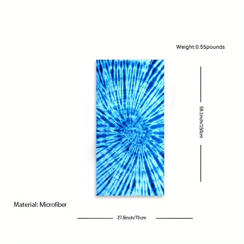 Tie Dye Quick Dry Beach Towel 11x70 Absorbent for Swim Pool Party