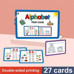 Alphabet Phonics Flash Cards Writing Practice Educational for Kids
