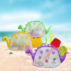 Kids Turtle Beach Toy Bag with Zipper, Seashell Collection Handbag