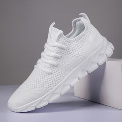 Soft Thick Sole Mesh Woven Shoes Lightweight Breathable Sneakers