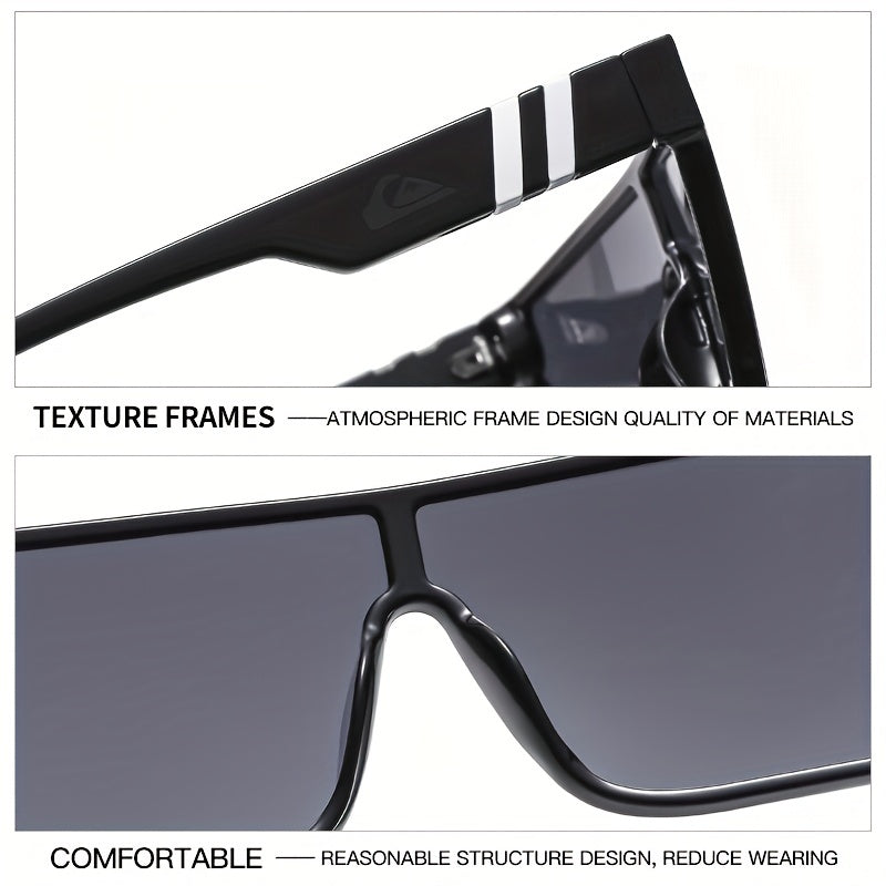 Square Frame Polarized Sunglasses Men's Unisex UV Protection