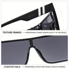 Square Frame Polarized Sunglasses Men's Unisex UV Protection