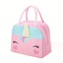 3D Cartoon Lunch Box Bag Thermal Insulated Aluminum Foil Bag for School Office