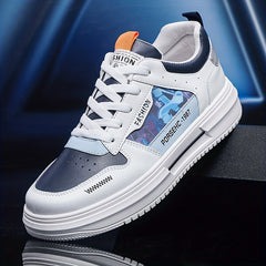 Men's Alphabet Detail Skate Shoes Wear resistant Non Slip Casual Shoes