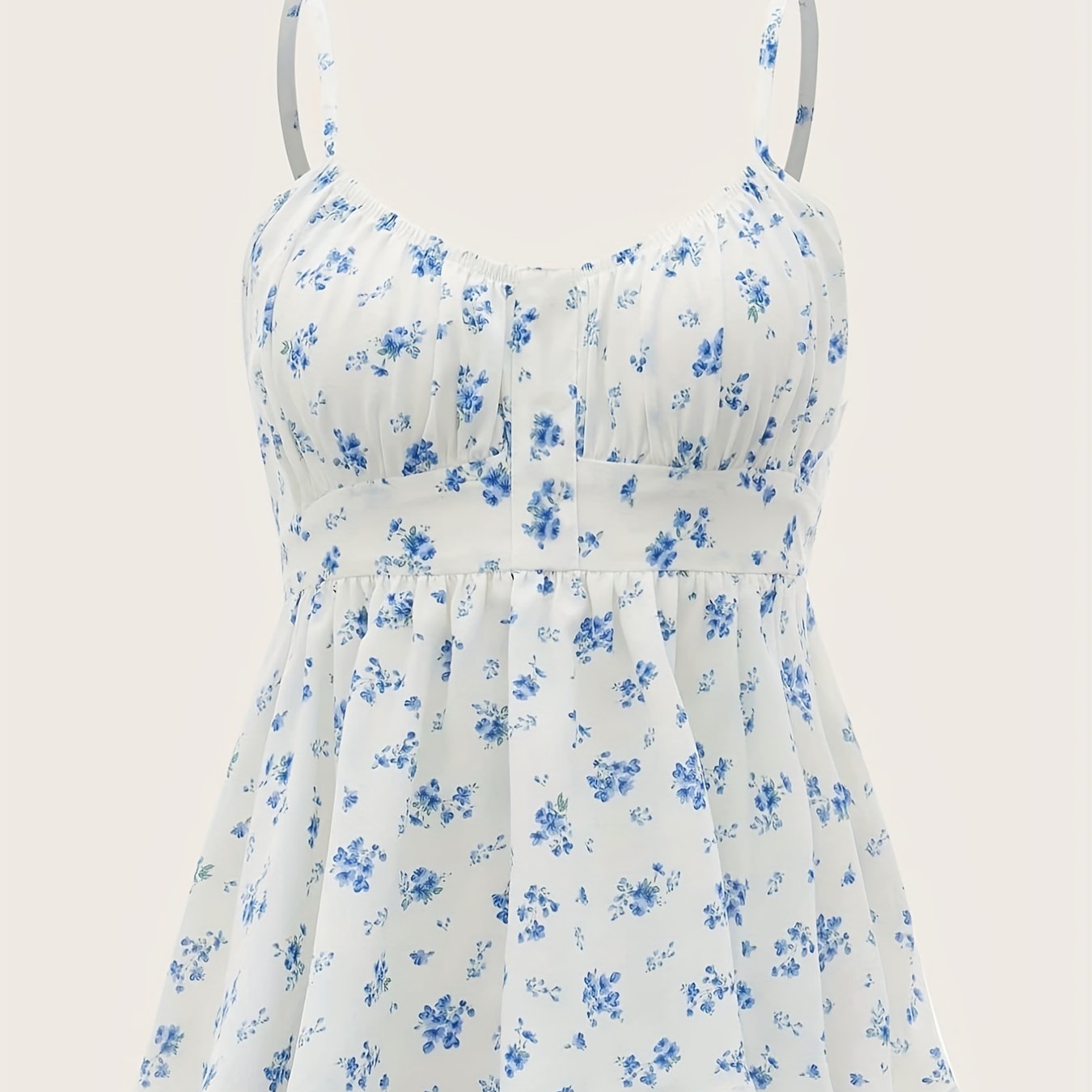 Floral Print Spaghetti Strap Cami Top for Summer