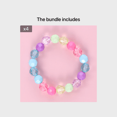 Children's Acrylic Alphabet Beads Bracelet Set