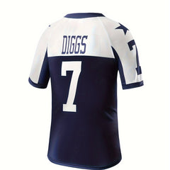 Kids American Football Jersey Rugby T-shirt Training Top