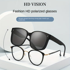 Men's Polarized Myopia Glasses Unisex Driving Sunglasses