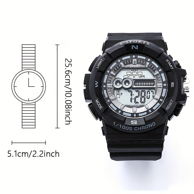 Waterproof Sports Electronic Watch for Youth