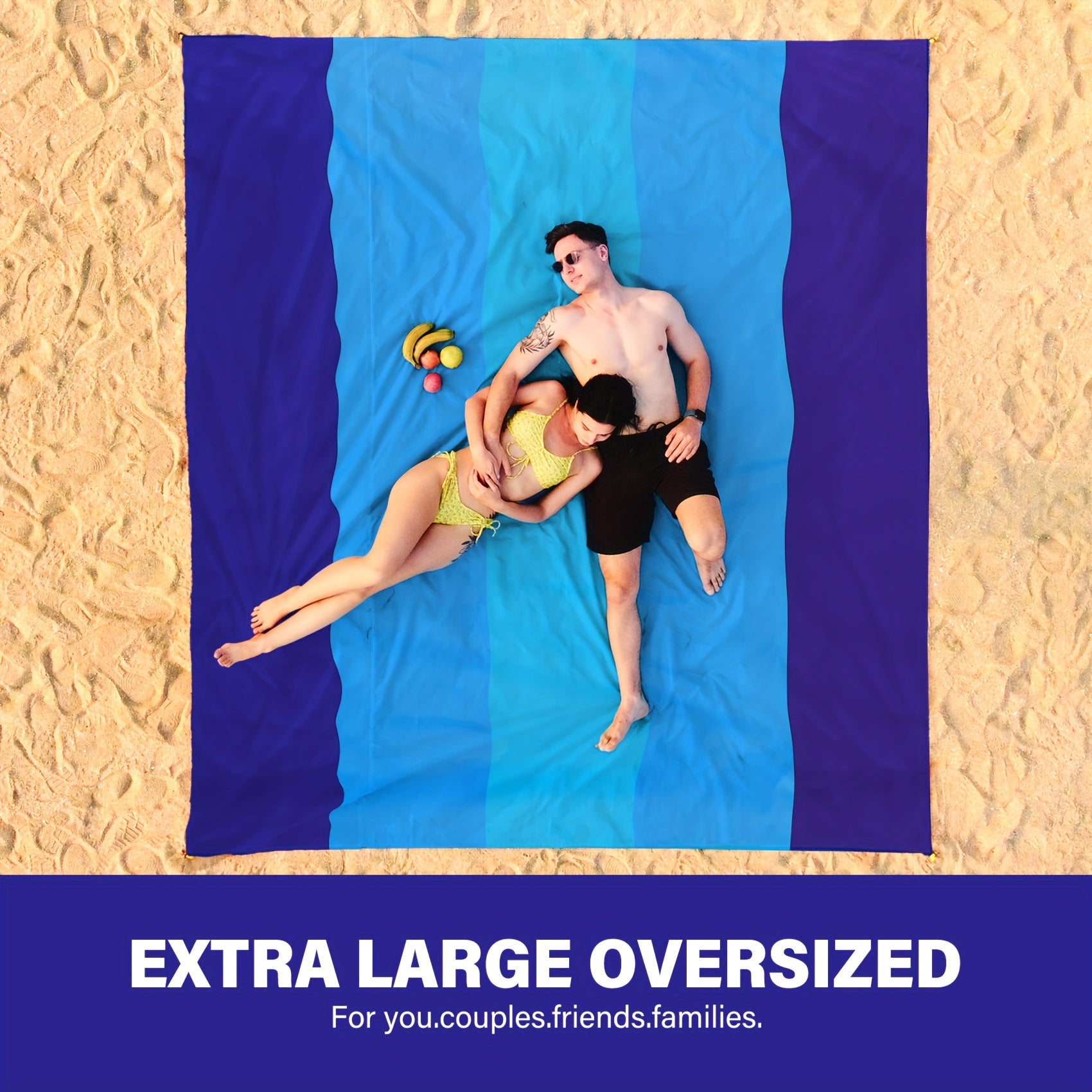 Waterproof Beach Blanket Lightweight Durable Mat