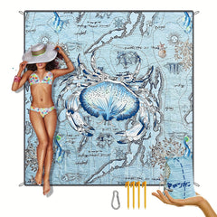 Oversized Pocket Blanket for Summer Travel Camping Picnic Beach Activities