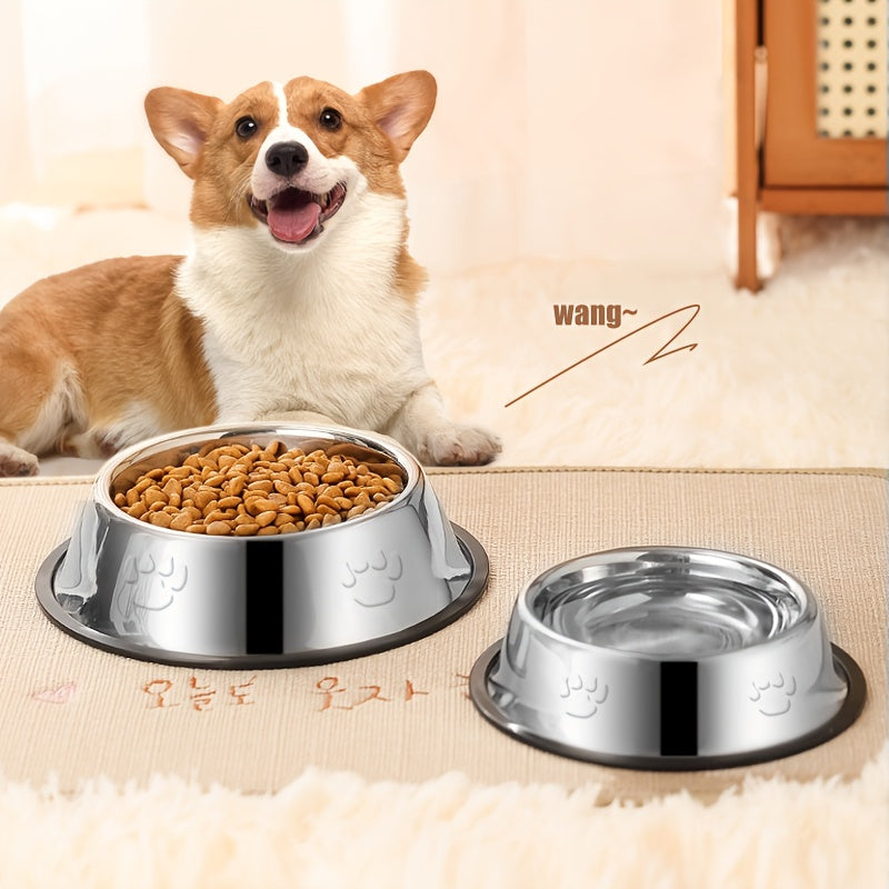 Stainless Steel Dog Feeder Bowl - Non Spill Non slip Dog Food Bowl