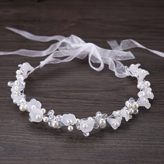 Rhinestones Flower Headband Hair Accessories Crown Wedding Decoration