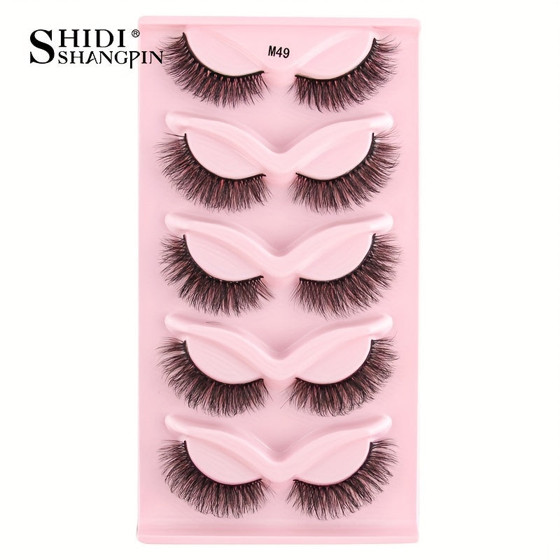 Soft and Fluffy 3D Curling False Eyelashes, Reusable, Natural Look