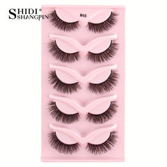 Soft and Fluffy 3D Curling False Eyelashes, Reusable, Natural Look