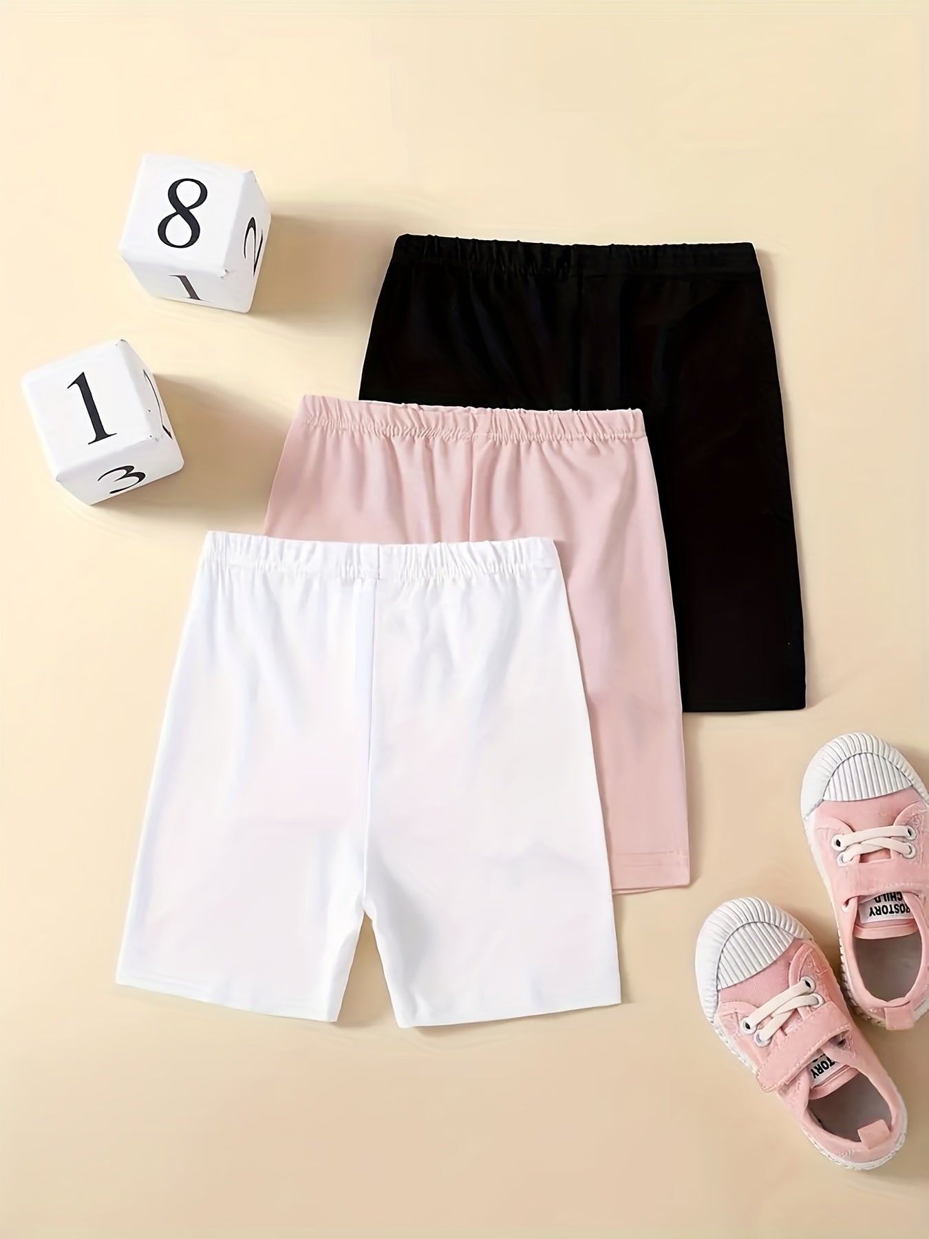 Girls' Thin Casual Elastic Waist Safety Shorts Leggings Undershorts
