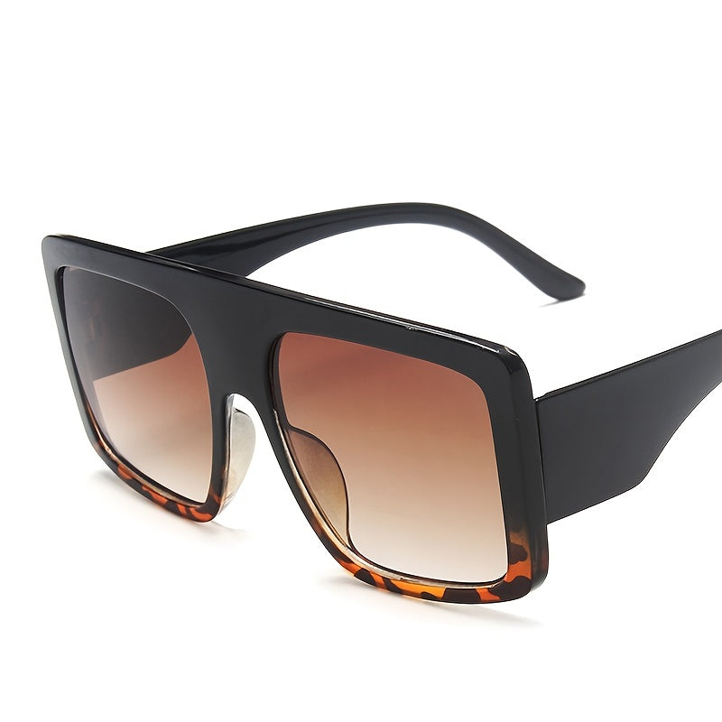 Oversized Square Women Sunglasses Colorful Lens UV400