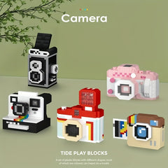 Camera Themed Building Blocks Set Nature Inspired DIY Educational Toy