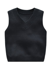 Boys Knit V neck Sweater Vest for Autumn