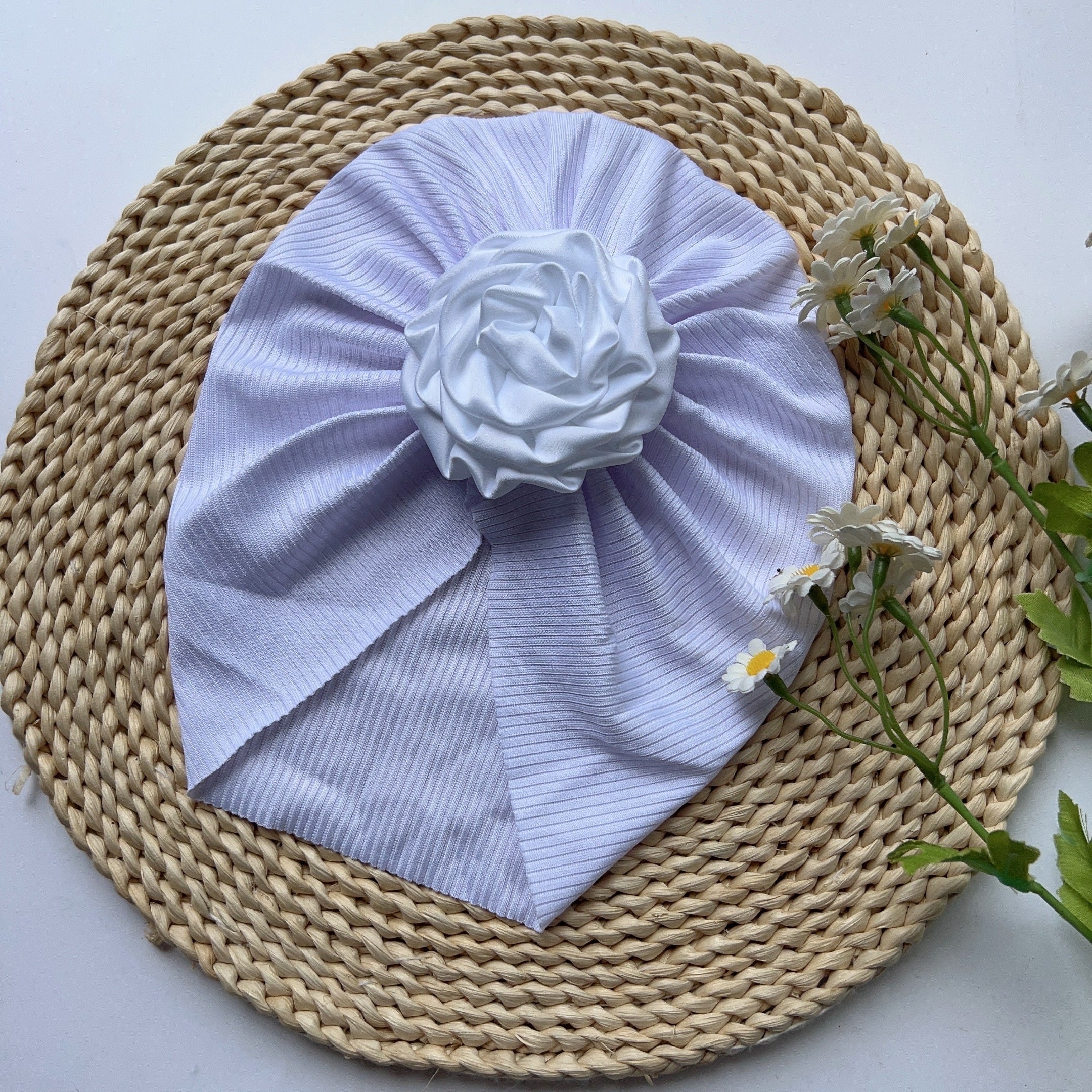 Baby Girls Flowers Decor Cap Head Accessory For Party