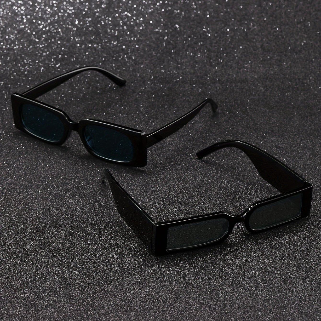 2 Pairs Men's Classic Sunglasses with Case