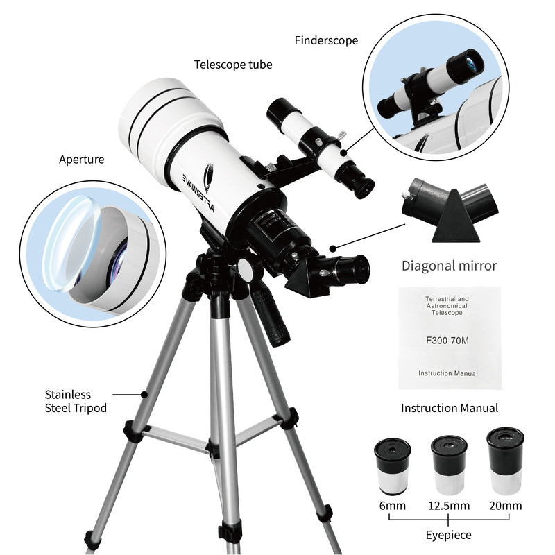 Afterwave 70mm Monocular Telescope 15-150X Magnification