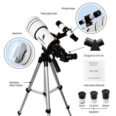 Afterwave 70mm Monocular Telescope 15-150X Magnification