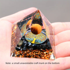 Orgone Pyramid With Amethyst Crystal Ball