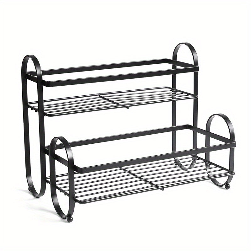 1pc Kitchen Spice Rack Metal Cabinet Storage Seasoning Organizer