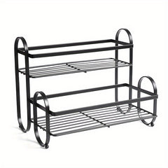 1pc Kitchen Spice Rack Metal Cabinet Storage Seasoning Organizer