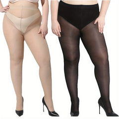Solid High Waist Tights for Daily Wear