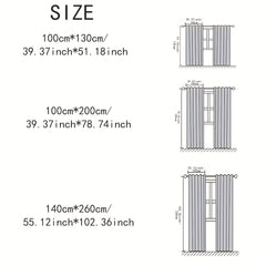 2 Panels Chiffon Sheer Curtains for Bedroom & Living Room